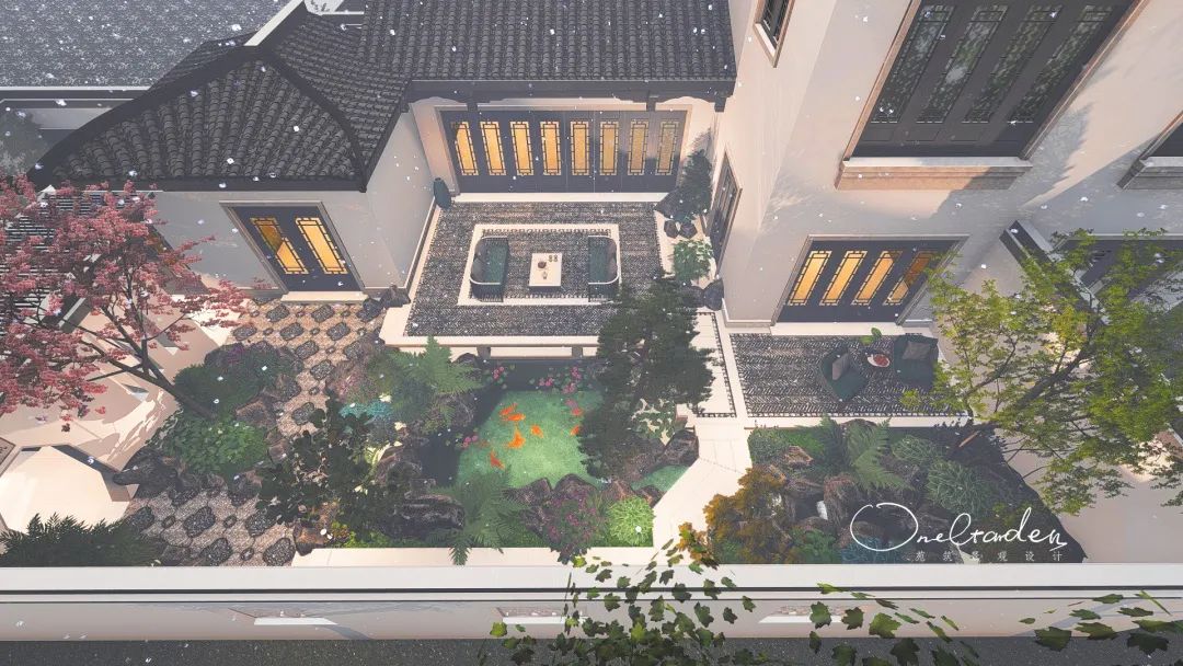 玲珑园 · 诗意的中式庭院设计丨OneGarden-5