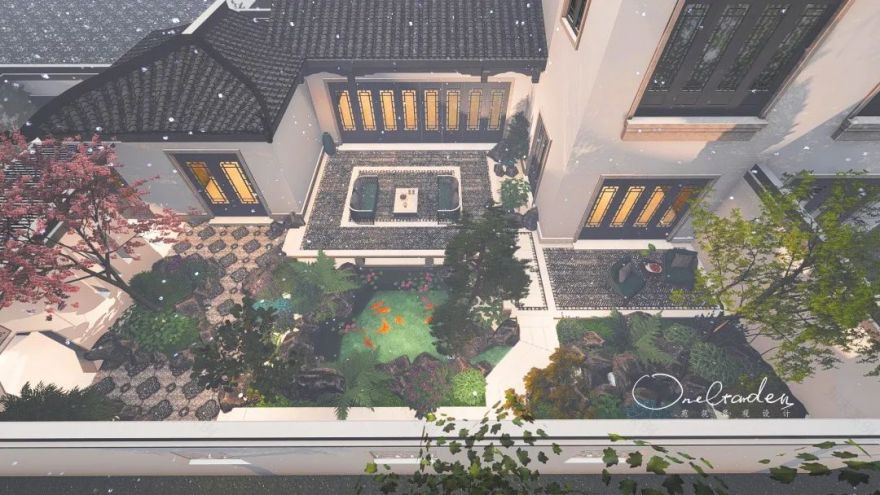 玲珑园 · 诗意的中式庭院设计丨OneGarden-5