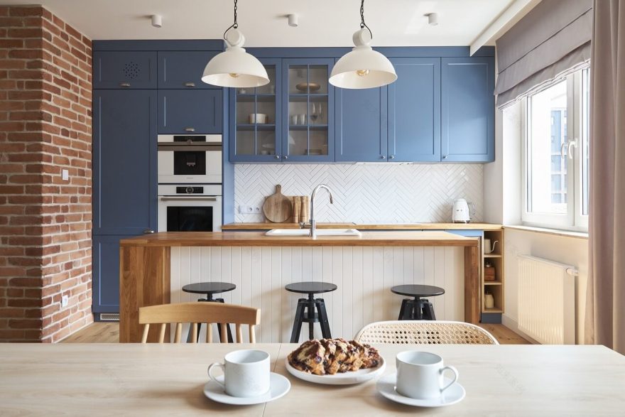 米色与蓝色调的86平公寓设计丨波兰弗罗茨瓦夫丨Projekty Wnętrz Kozak-8