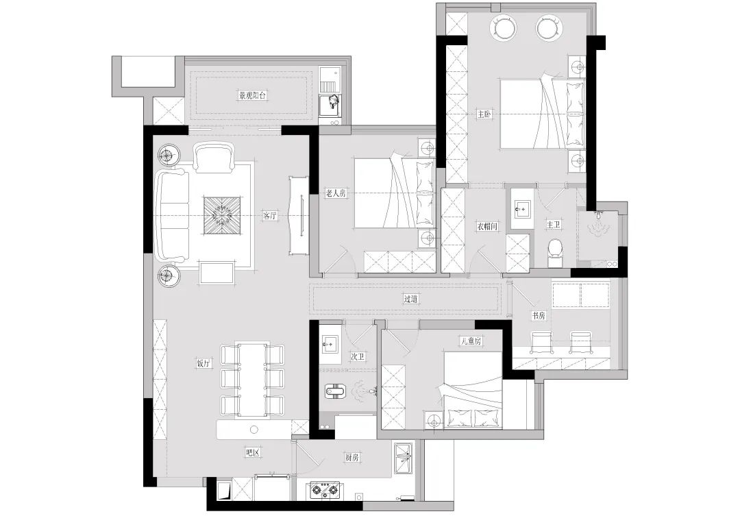 中交锦悦二期现代浪漫家居设计-85