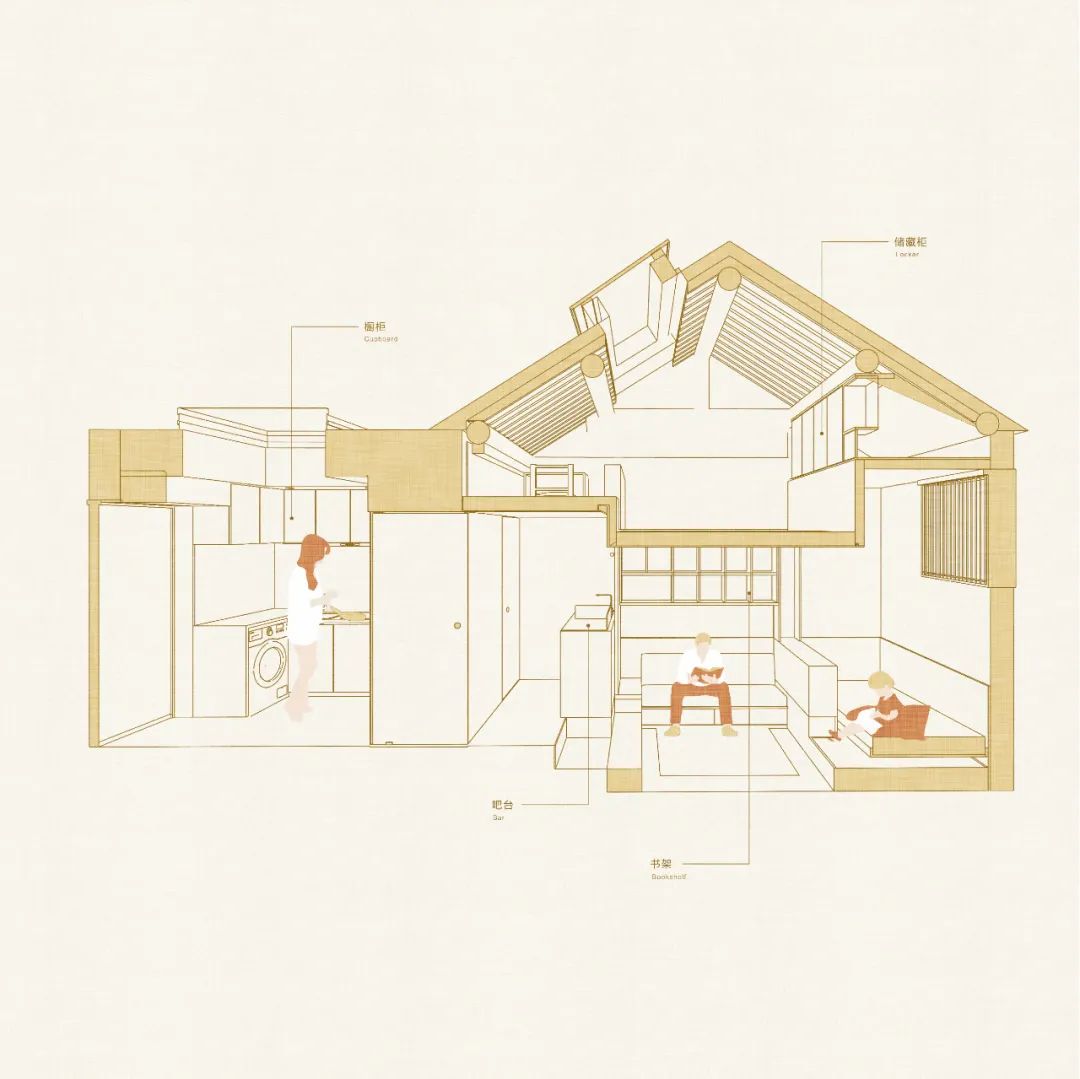 紧凑而温暖的胡同之家丨中国北京丨未来以北工作室-9