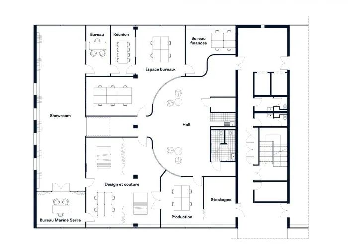 巴黎 Marine Serre 工作室丨法国巴黎丨Lemoal Lemoal Architectes-9
