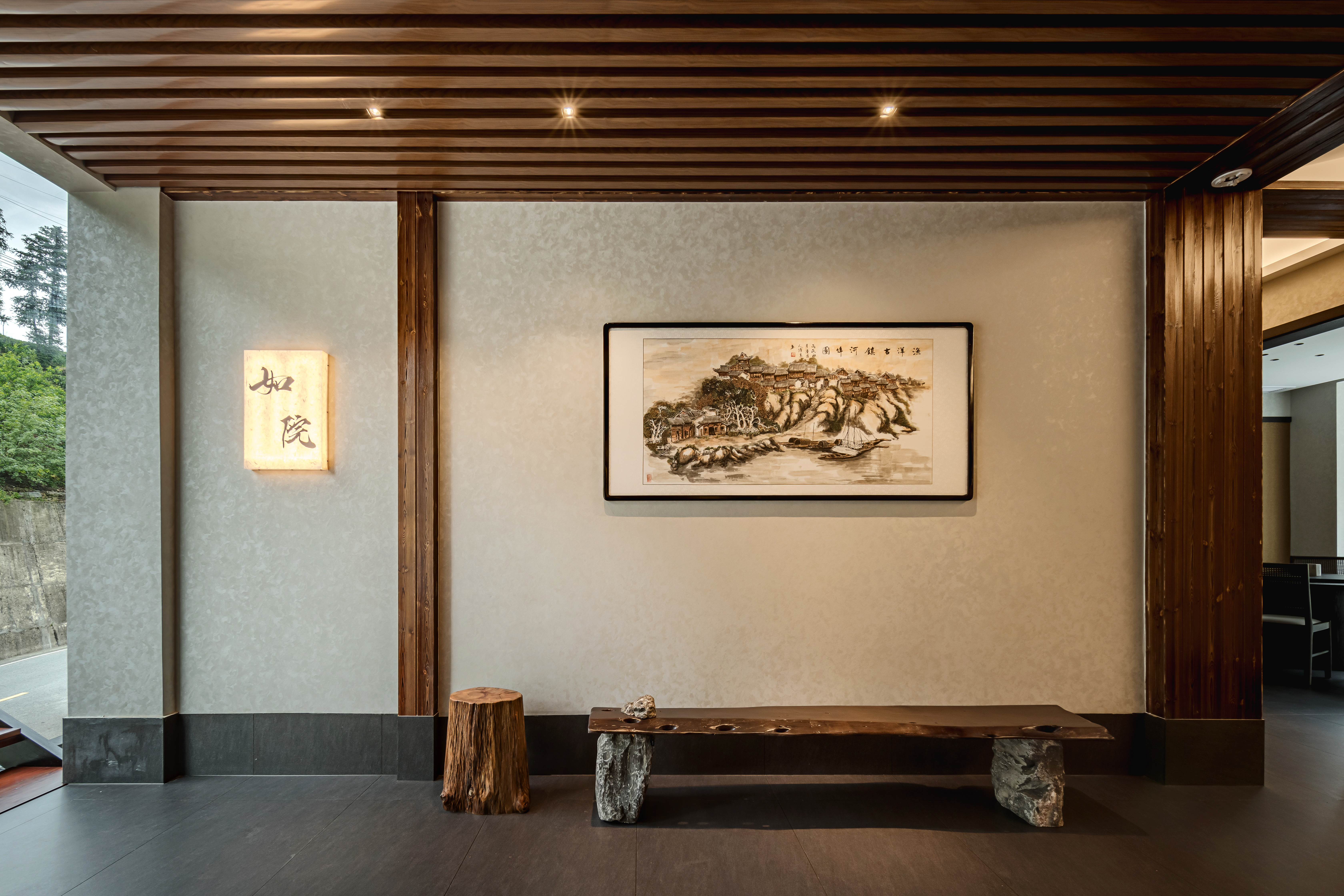 五峰如院庭院餐厅丨中国湖北丨宜昌拾间设计-45