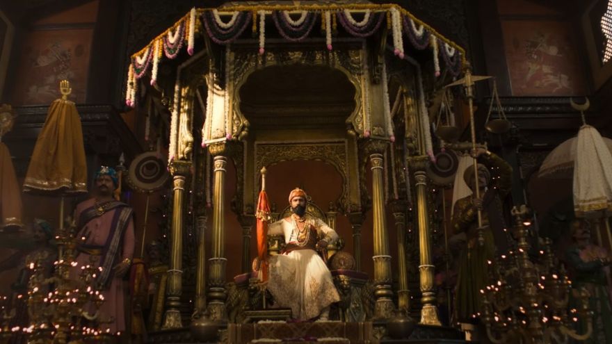 电影《Chhaava》室内场景(法庭)设计丨Subrata Chakraborty和Amit Ray-2