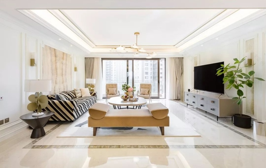 上海仁恒公园世纪大平层 · 现代法式优雅家居设计丨中国上海丨秀舍设计团队-36