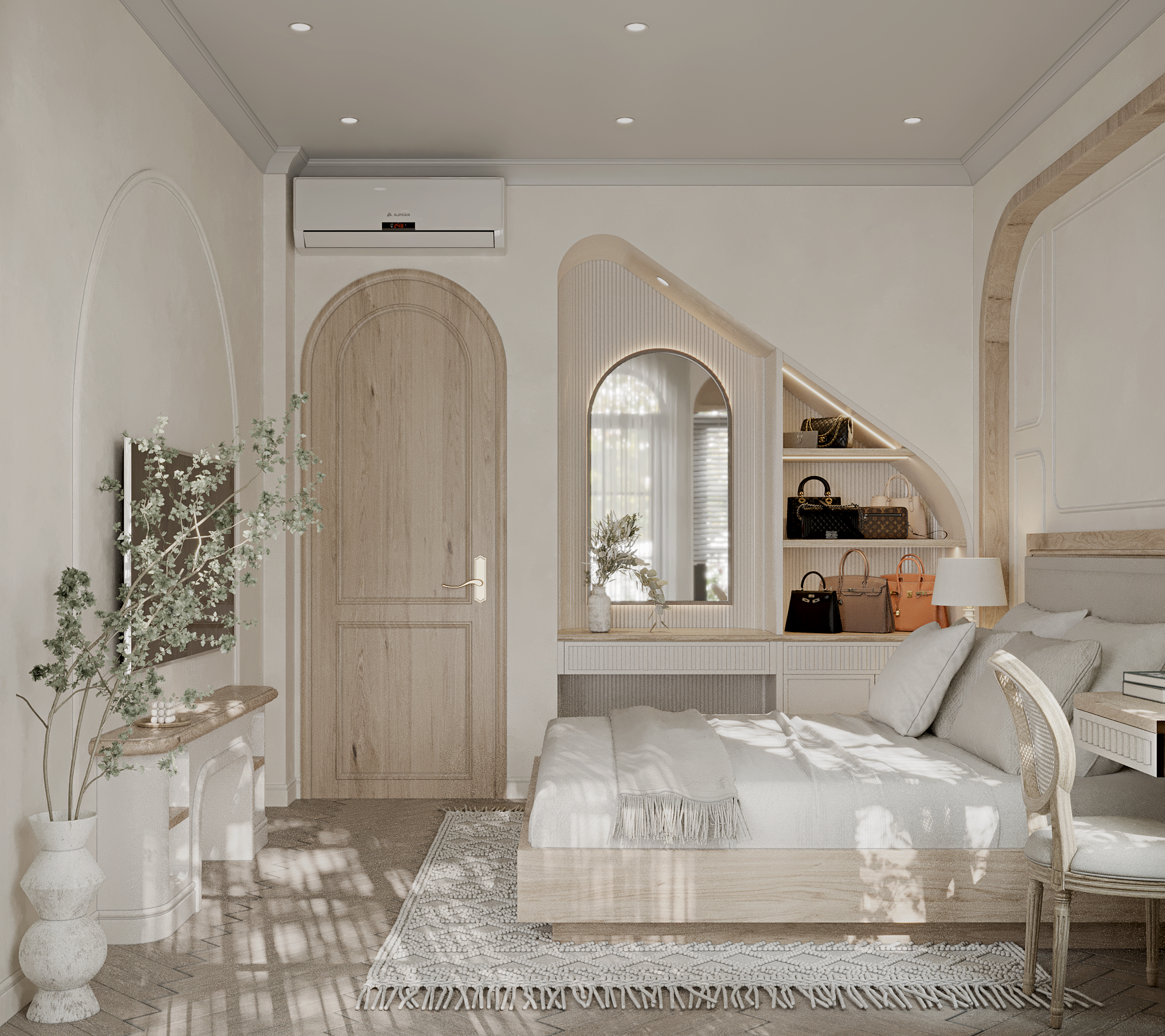 农舍卧室和壁橱丨越南胡志明市-2