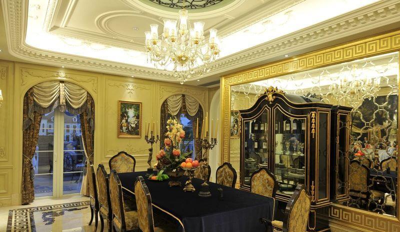 深圳塞纳湾高端别墅软装设计效果图-美式新古典别墅软装效果图-12