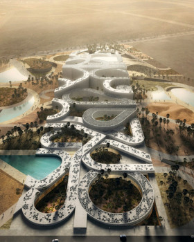 沙特绿洲中的可兰经魅力（Saudi Arabia Koran oasis project competition）丨荷兰工作室mecanoo