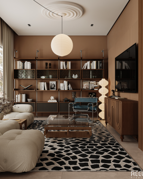 客厅设计丨沙特阿拉伯丨Reel Studio