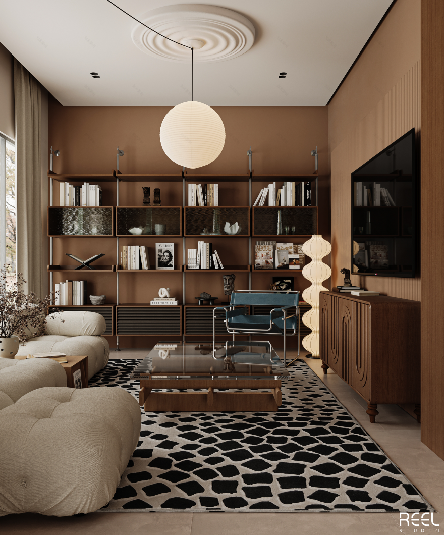 客厅设计丨沙特阿拉伯丨Reel Studio-3