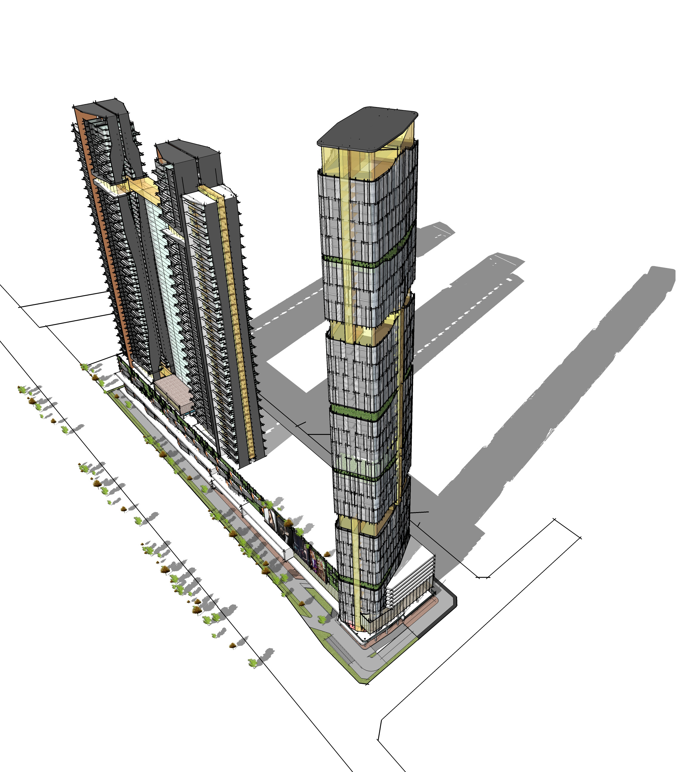 混搭风开发与总体规划 | 多业态综合体设计展示-37