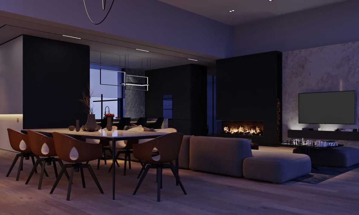 乌克兰 600平超大空间简约设计！-8