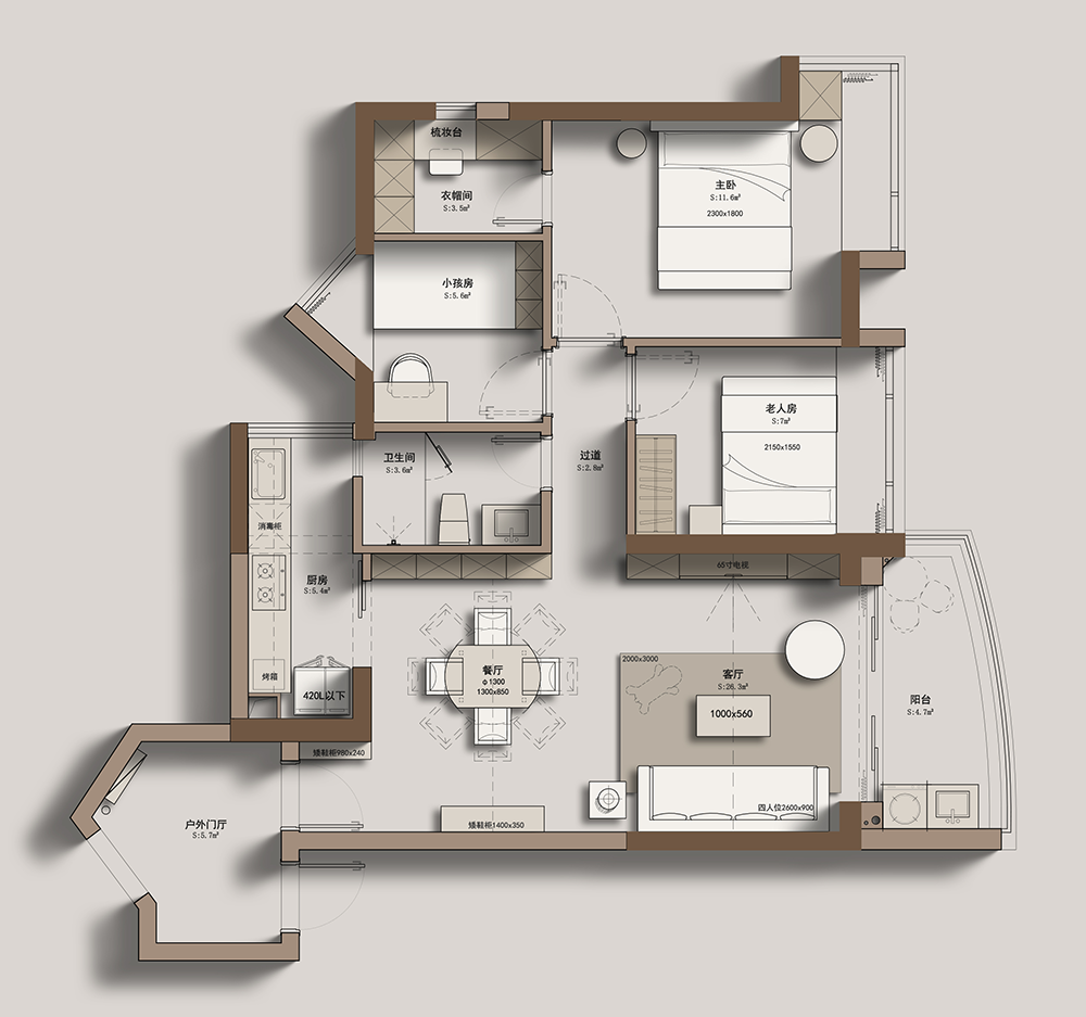 广东98㎡原木精致小宅丨中国广州丨钟午设计-60