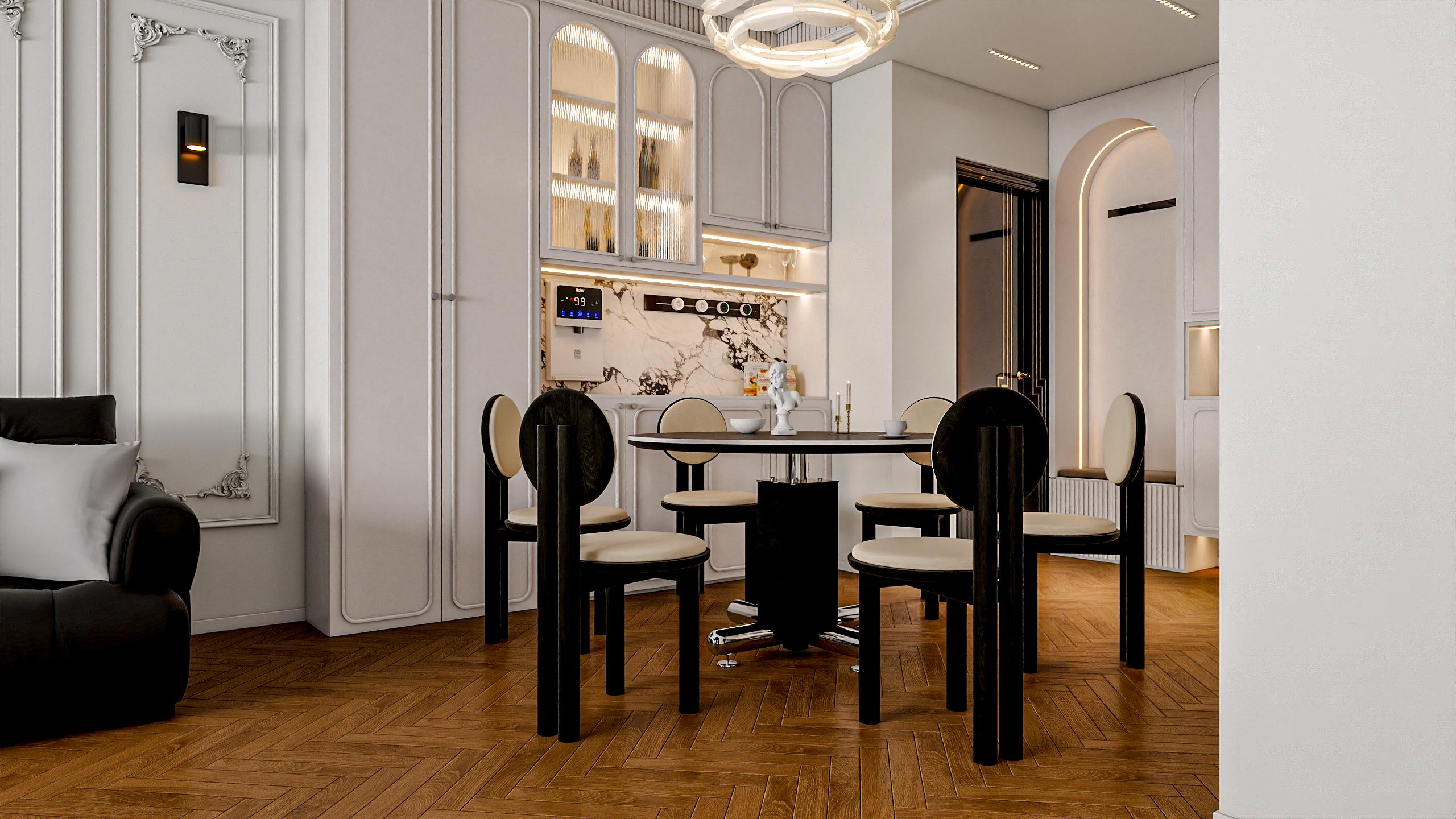 四川成都人居都市阳光（245平方简约法式顶跃六居室）-13