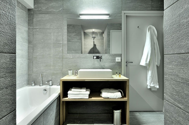 瑞士阿尔卑斯山脉的极简风格小木屋-17