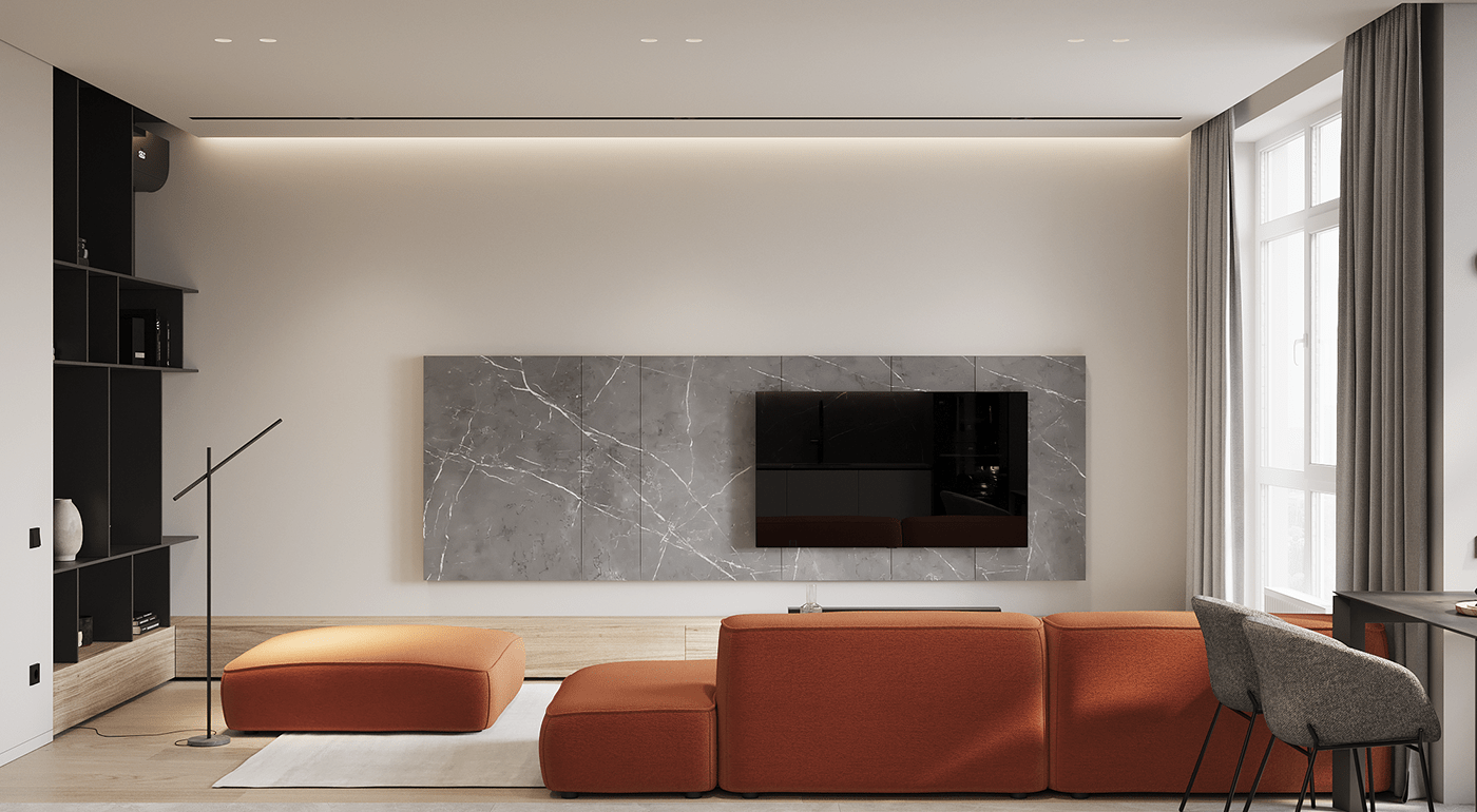 84㎡现代简约二居室丨OD design studio-23