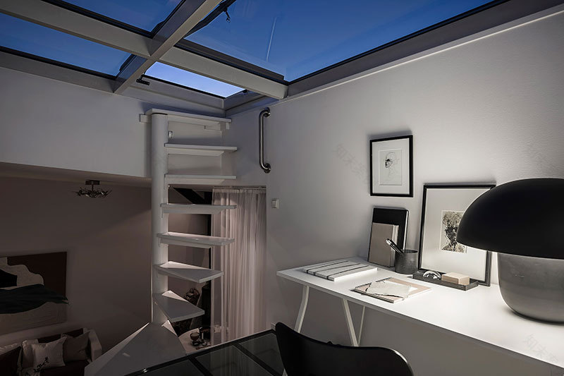 斯德哥尔摩屋顶公寓——黑白浪漫空间-24