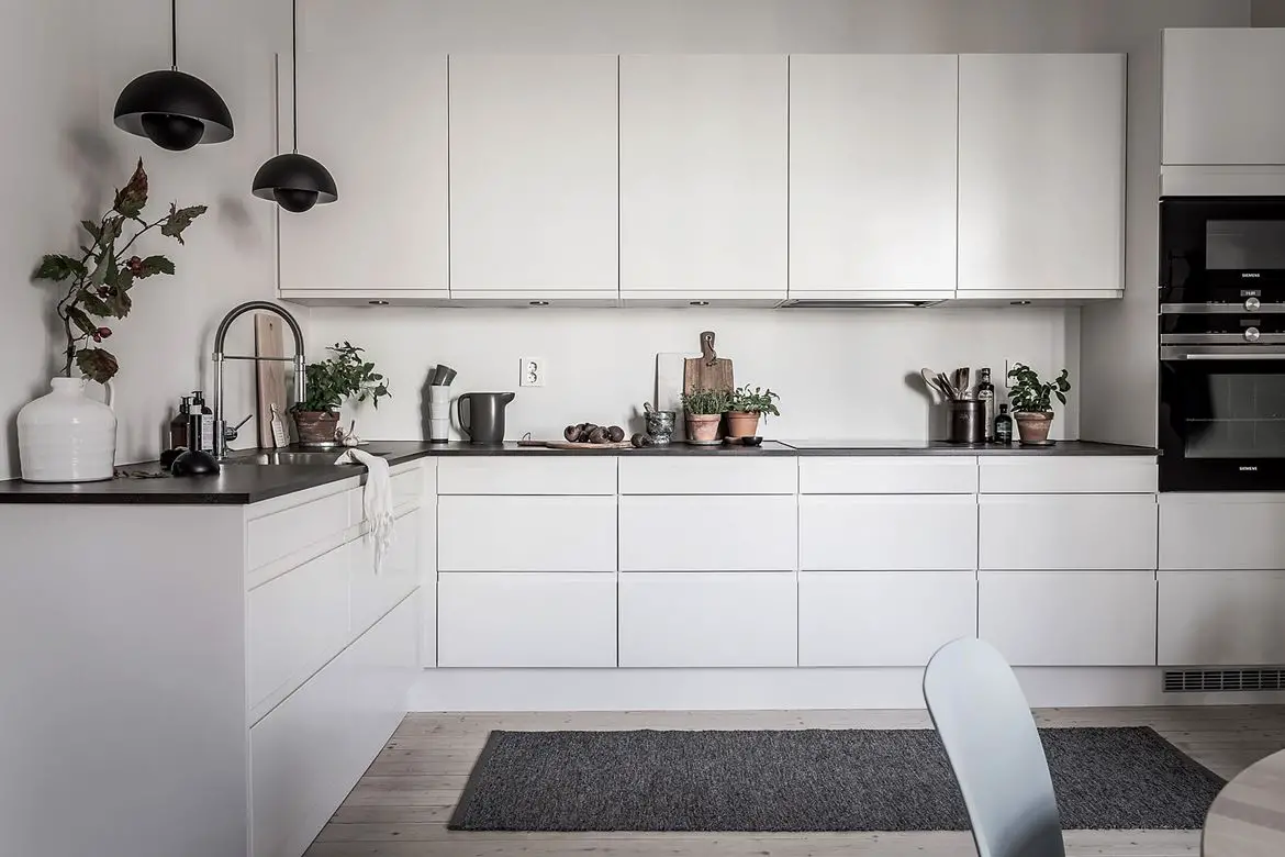 瑞典 113 平米中性色调家庭公寓-9