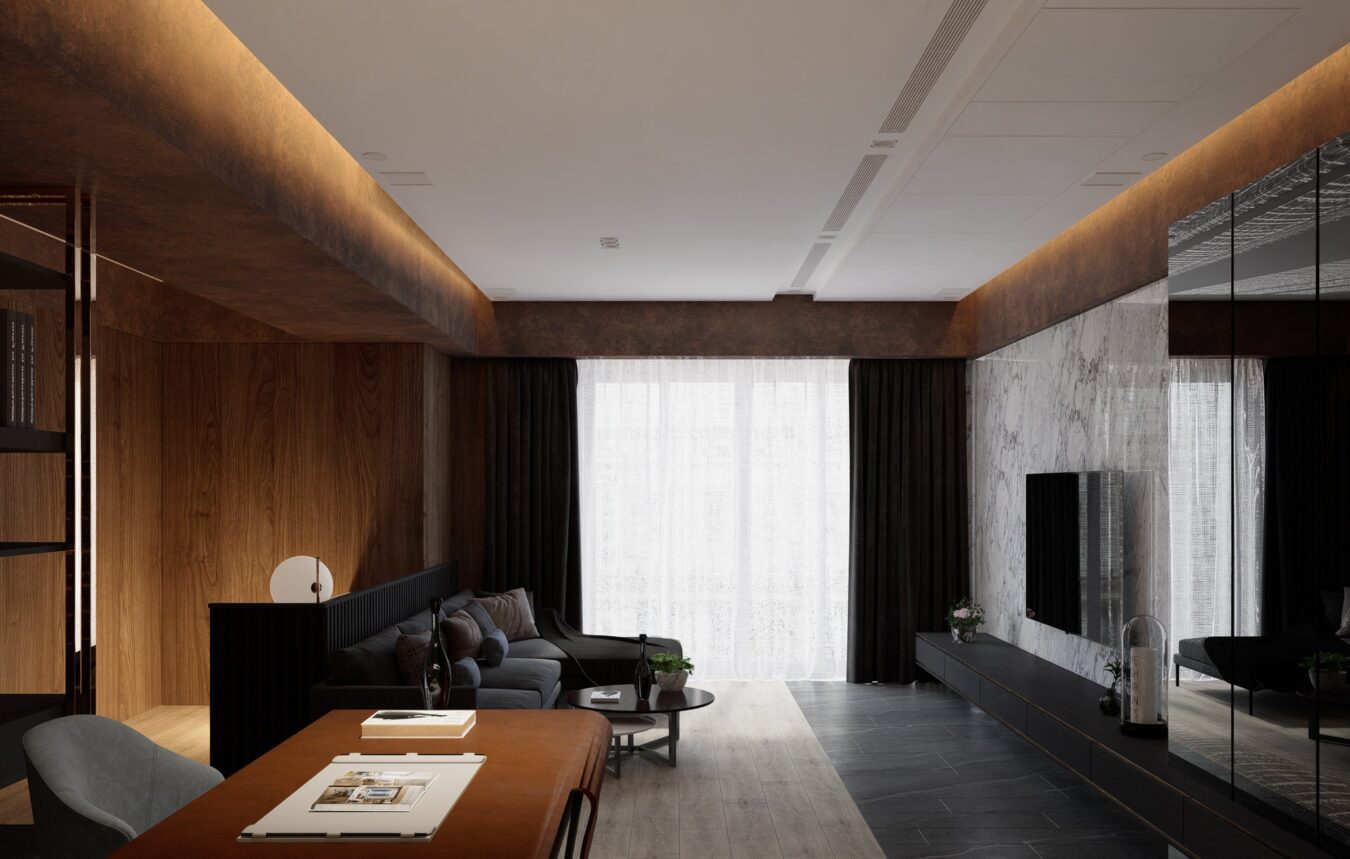 Sketchup客厅室内模型-1