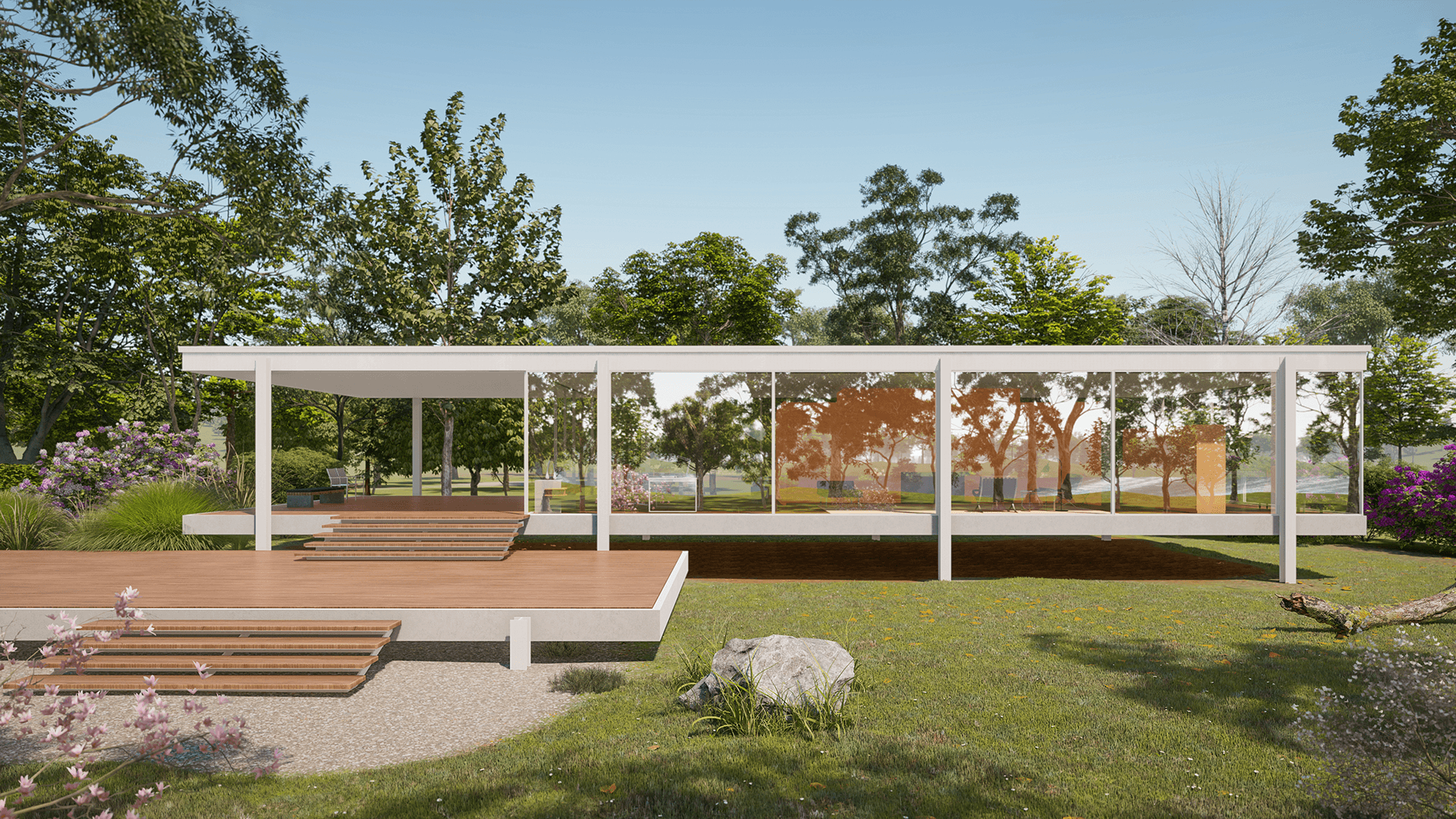 FARNWORTH HOUSE 渲染图丨Lumion 课程学生-21