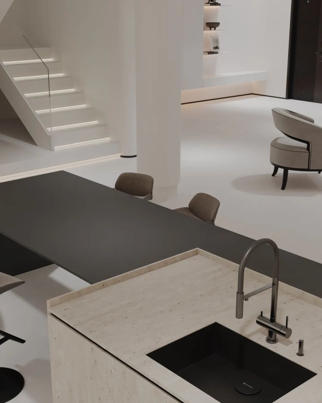 简白凝韵 · 湖州·西湖观邸排屋设计丨中国湖州-52