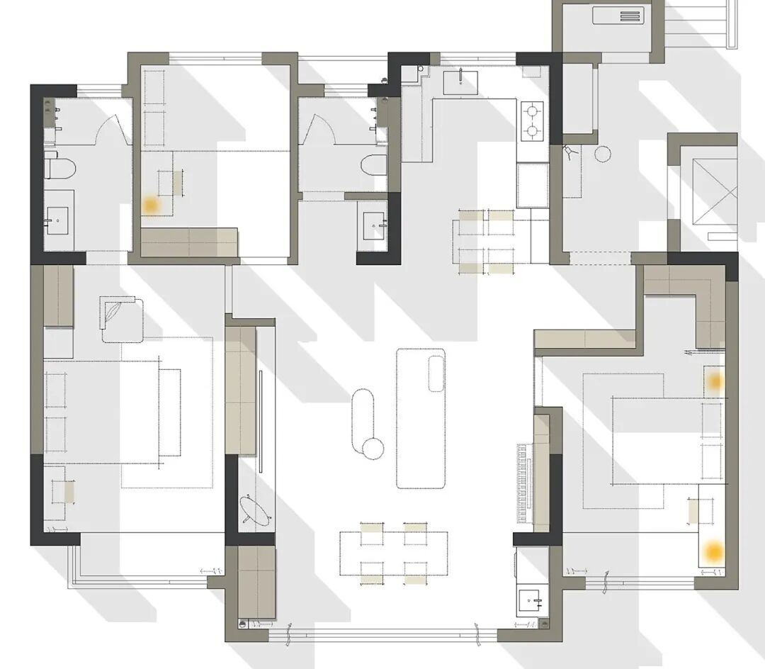 128㎡现代原木|砚书岁月，筑雅居栖自然。-6