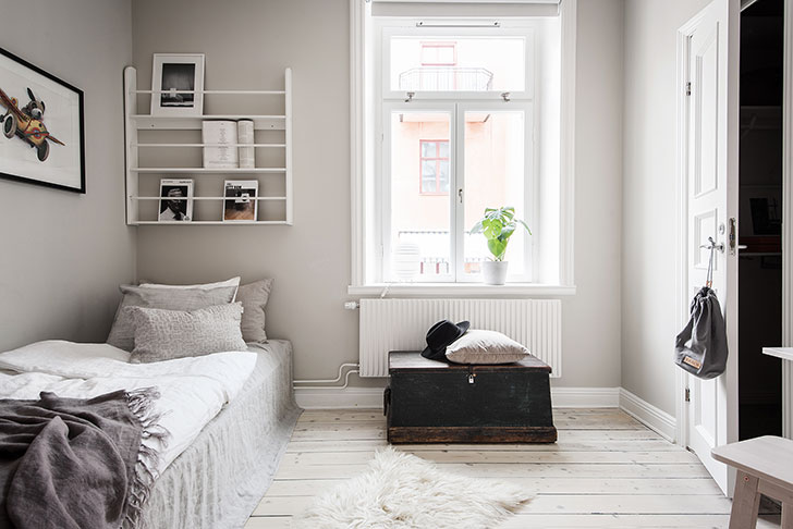 斯德哥尔摩温馨奶油咖啡色公寓设计-18