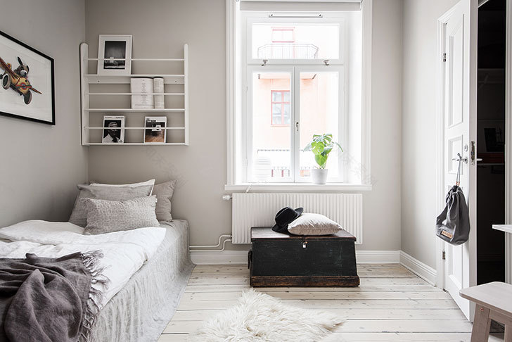 斯德哥尔摩温馨奶油咖啡色公寓设计-18