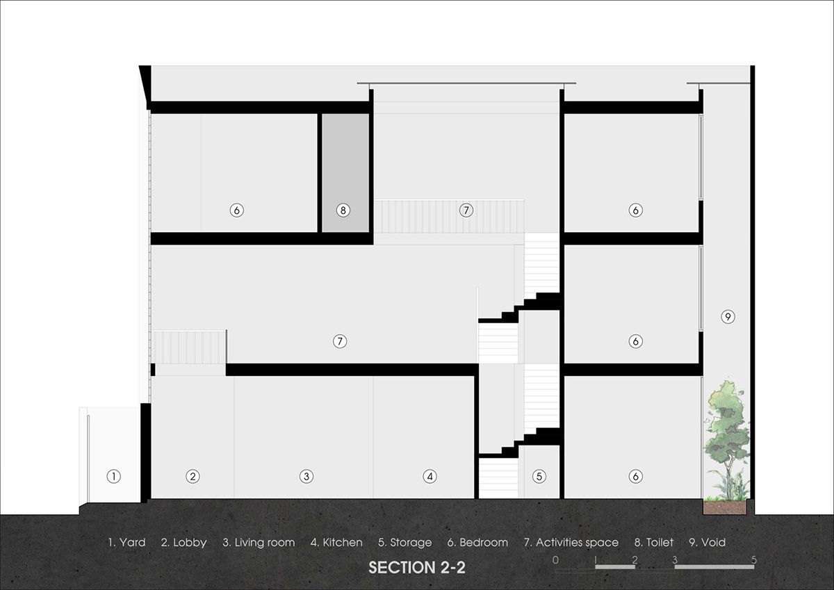 Ngôi nhà phố ấn tượng với mặt tiền bằng gạch kính | ZenVillas Vietnam-42