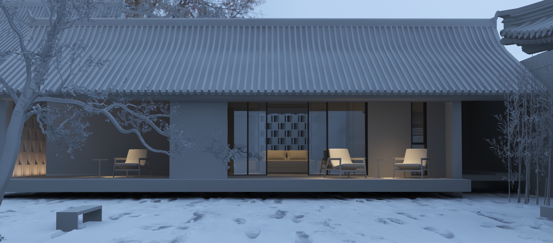 AMAN 酒店场景渲染-7