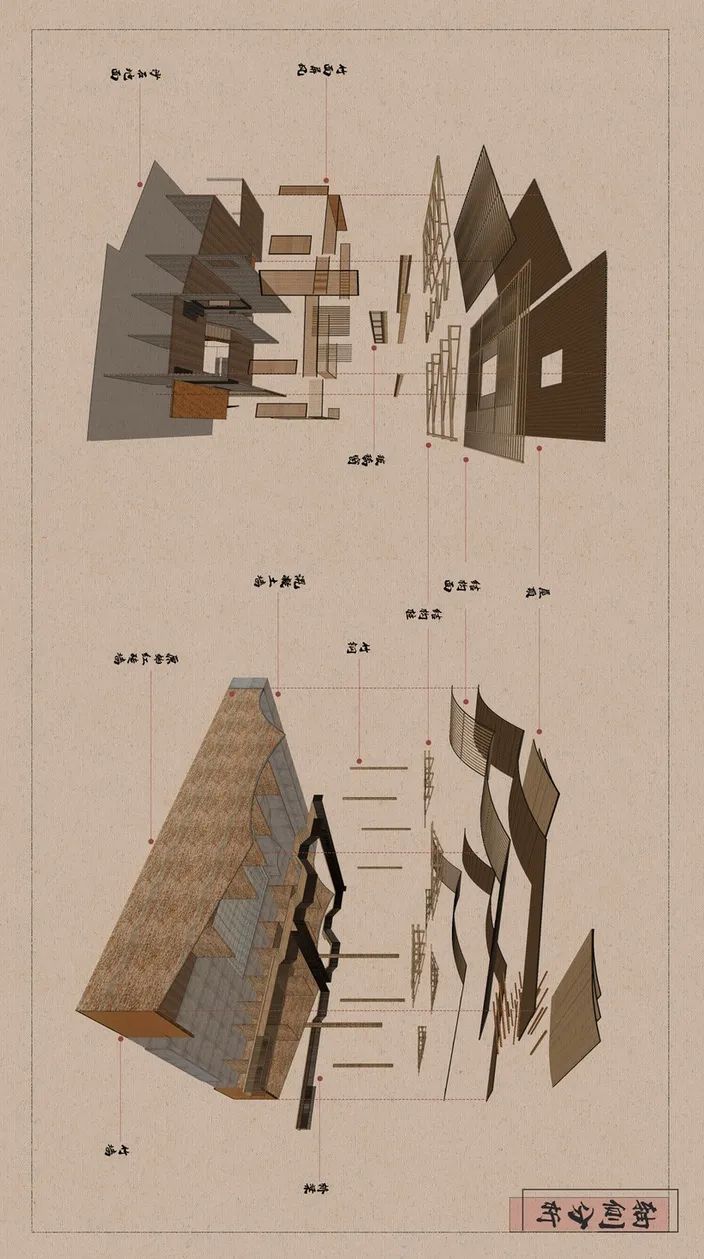 游源》设计作品 | 设计篇-- 第伍卷 | 八景设计之西岗夕阳，佛堂反照《终-33