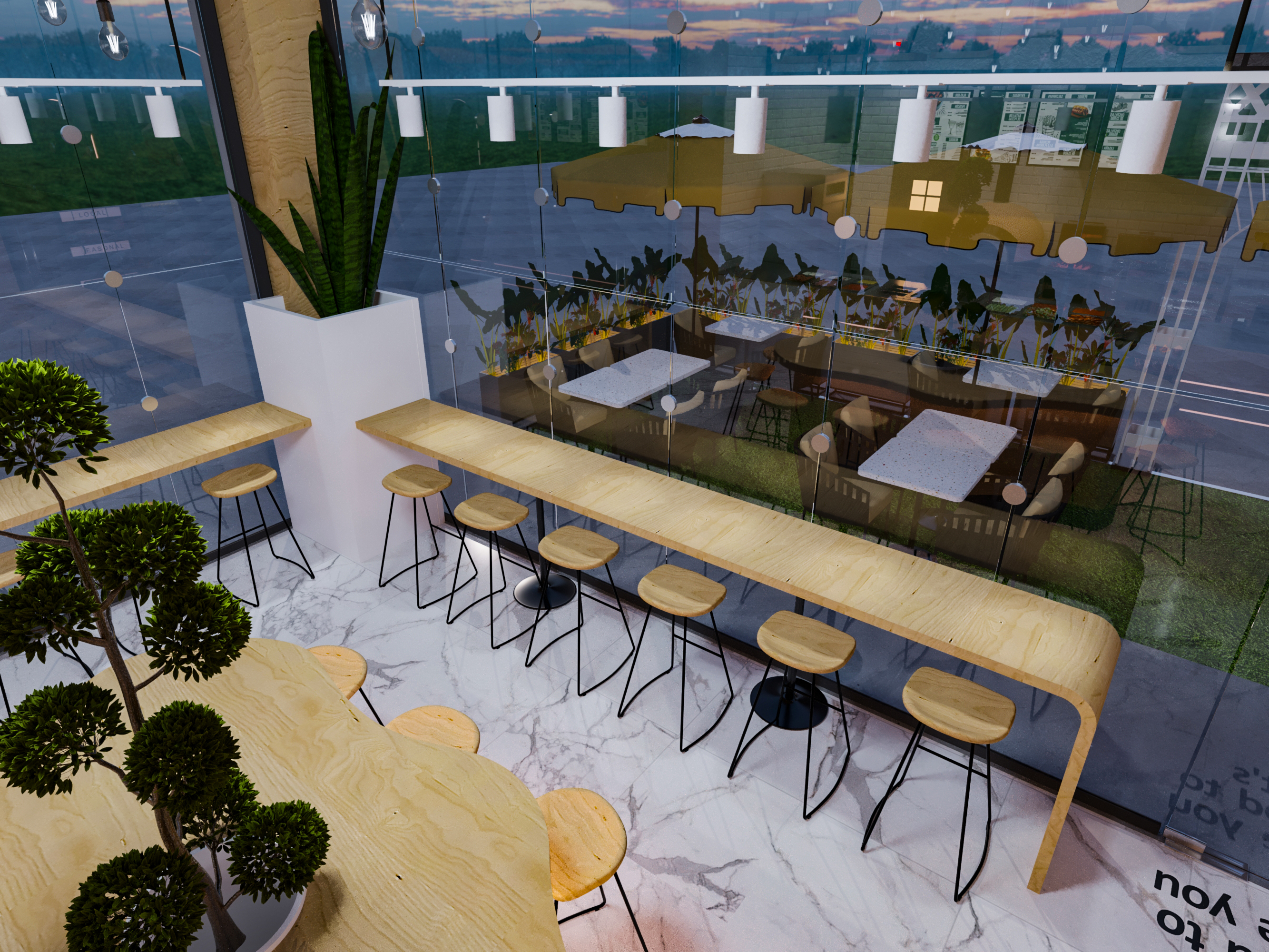 “CEDRA”  现代黎巴嫩熟食店室内设计-12