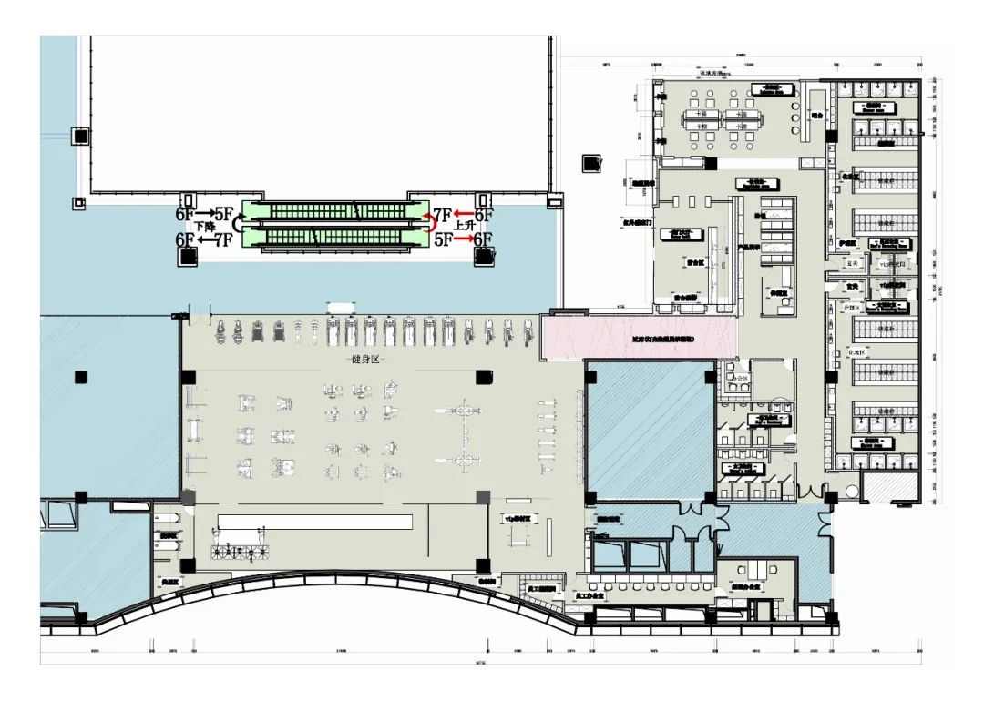 宁波阪急健身房丨中国宁波丨百仕合空间设计-72