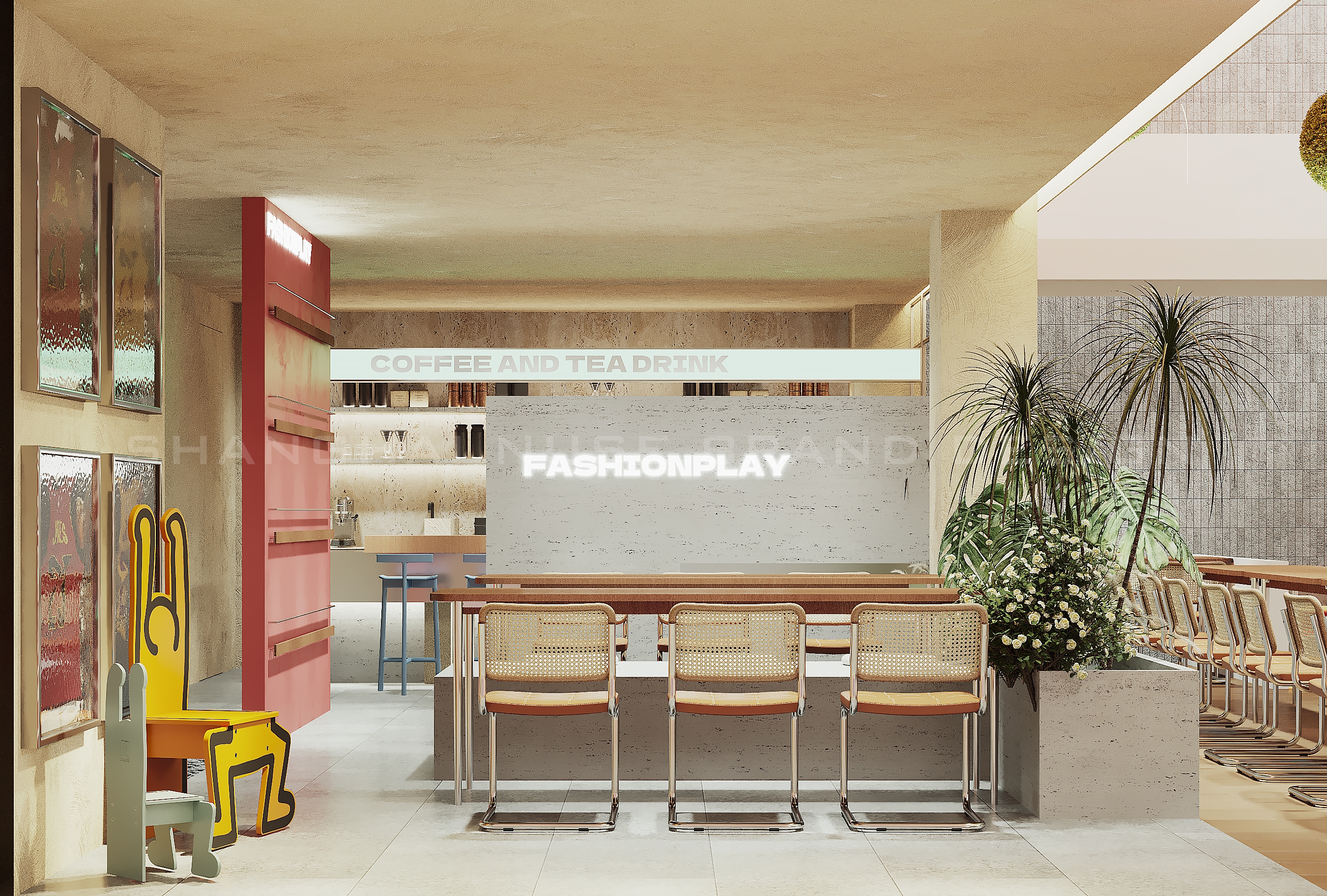 桌游店 IP 沉浸 + 复合社交空间设计丨中国上海丨木村空间设计公司-10