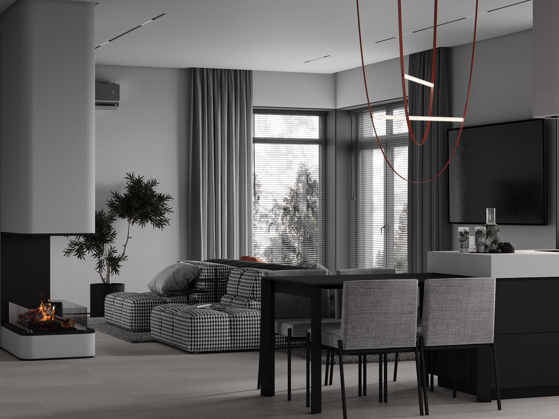 深色系公寓设计 既稳重又有设计感-5