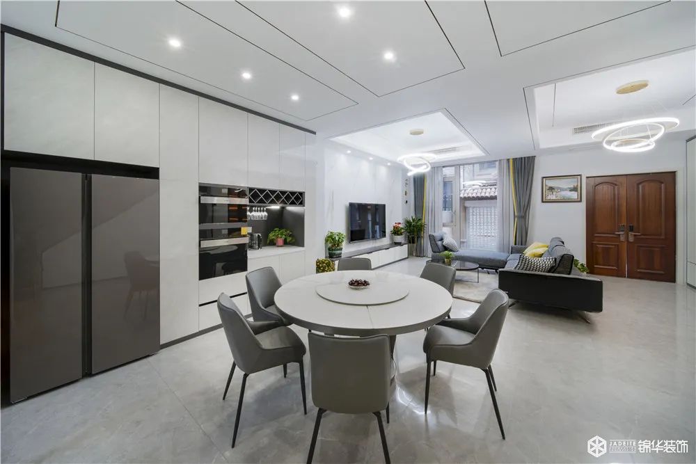 200㎡现代简约别墅丨锦华装饰-32