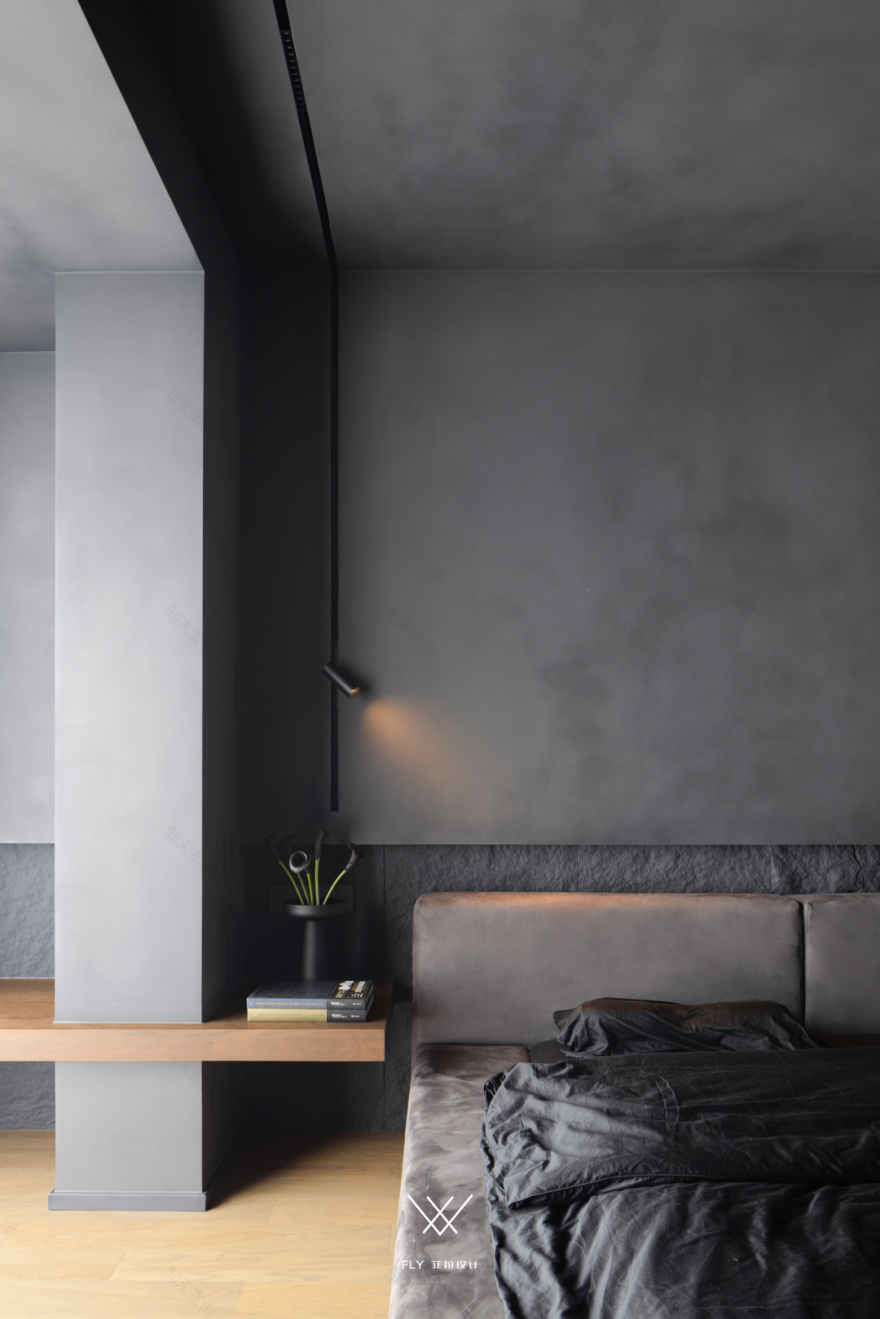 极简黑境·属于他们的暗调温柔丨中国杭州丨菲拉设计-51