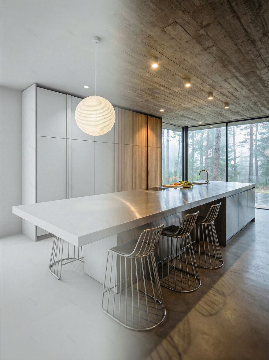 柔和粗野主义与中世纪现代风格丨Patina Studio-14