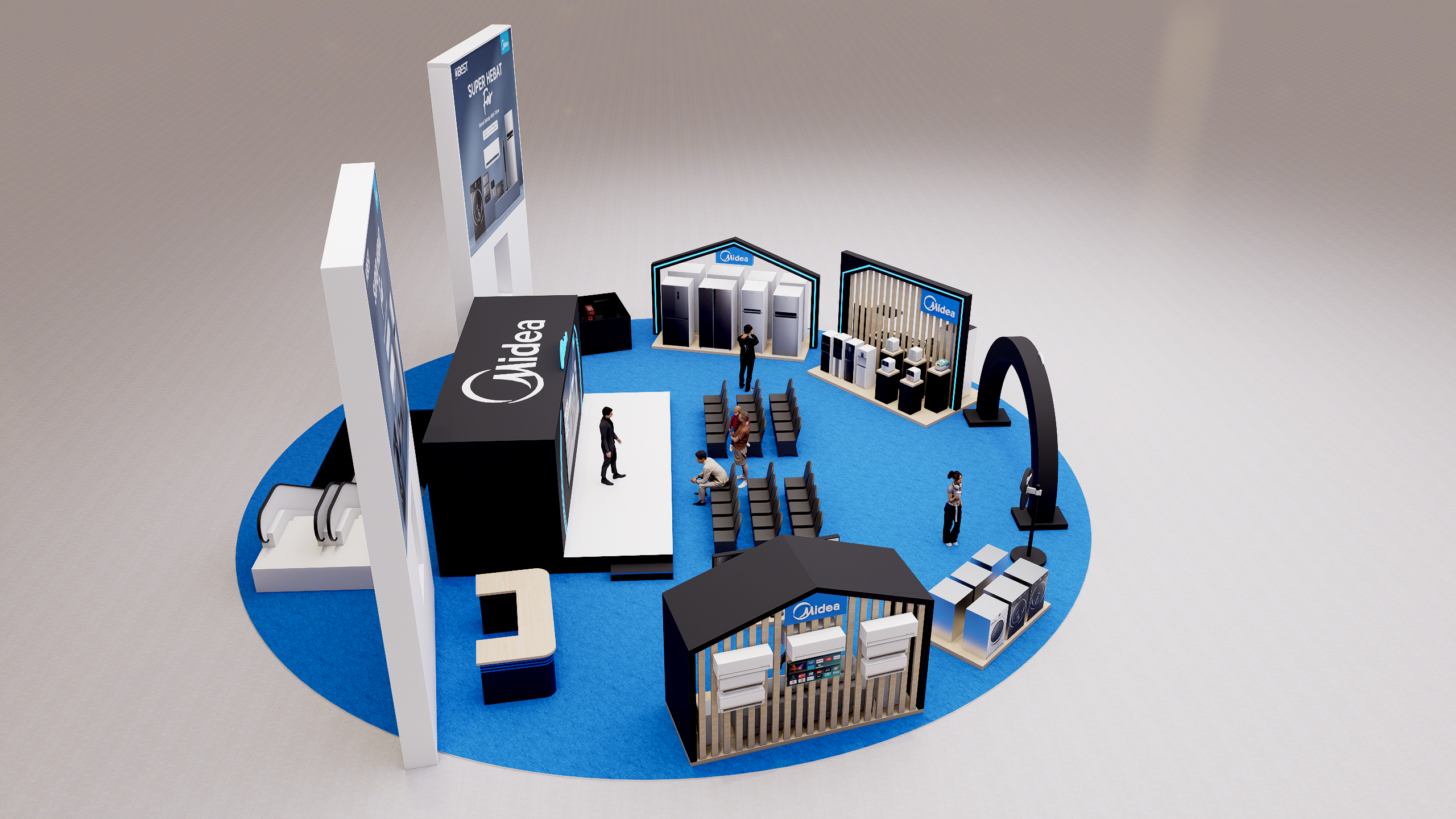 Design Event Mall MIDEA SUPER HEBAT FAIR-6