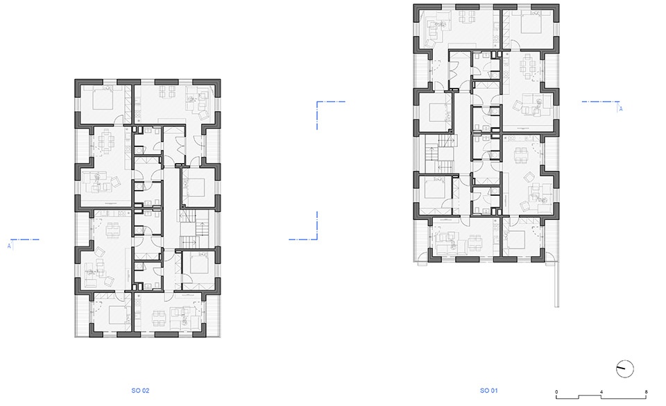 Filipovice 公寓楼,捷克 / CL3 极简主义与传统山墙的完美融合-52