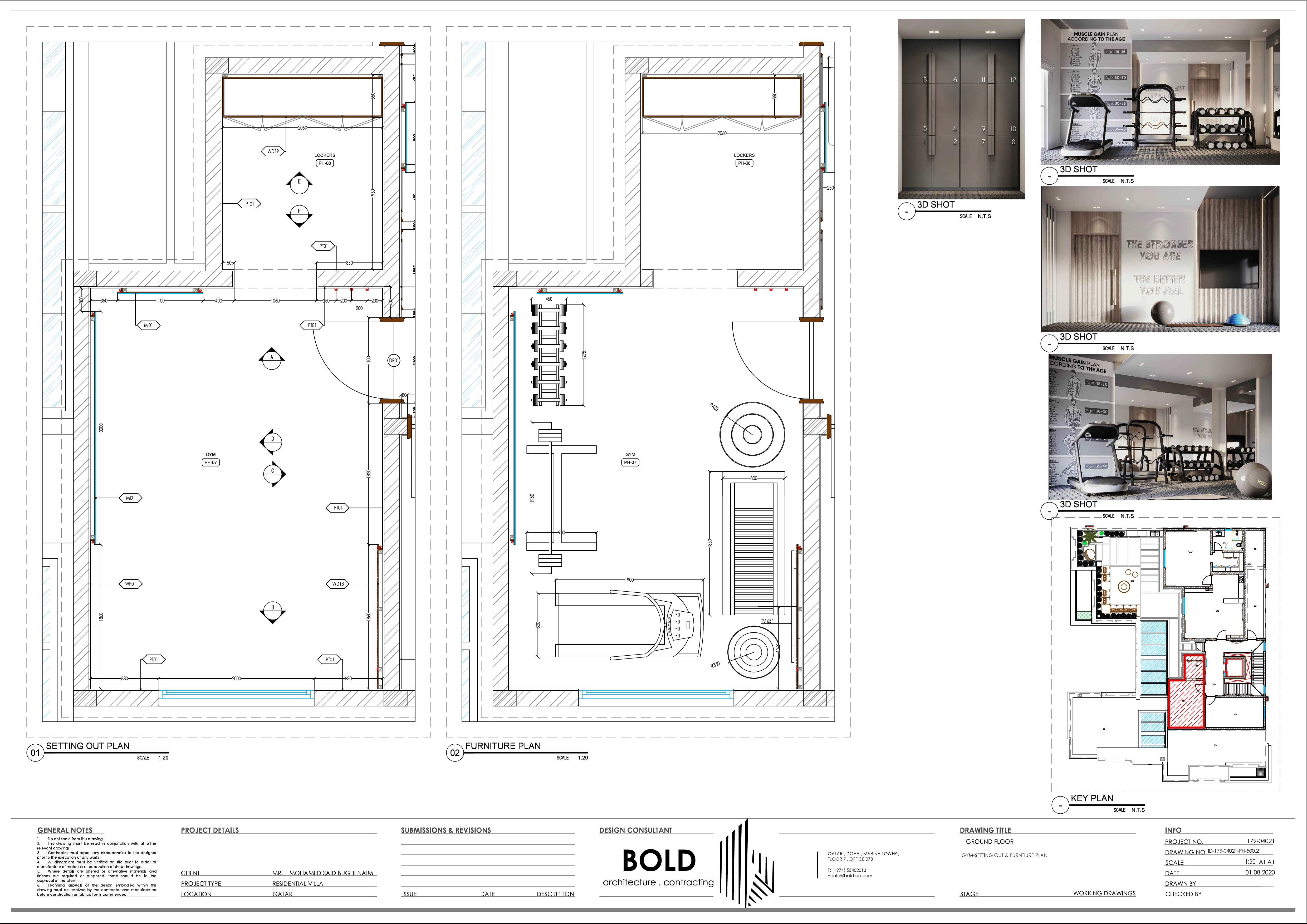 健身房技术图纸丨卡塔尔丨BOLD.CO.-5