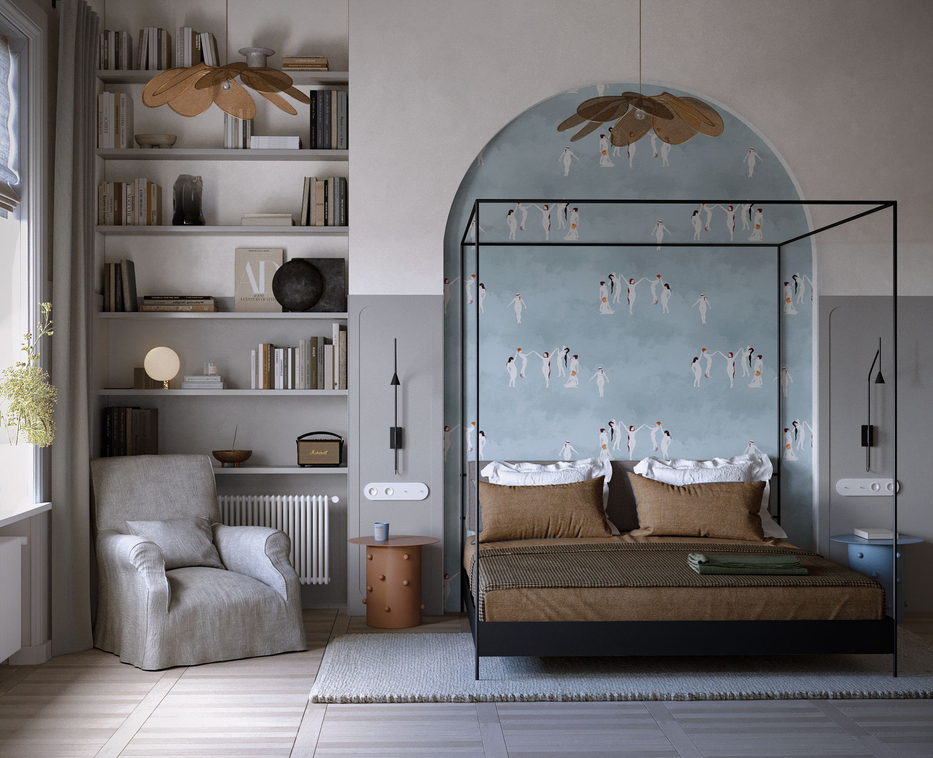 115㎡公寓设计 超有氛围感的住宅-11