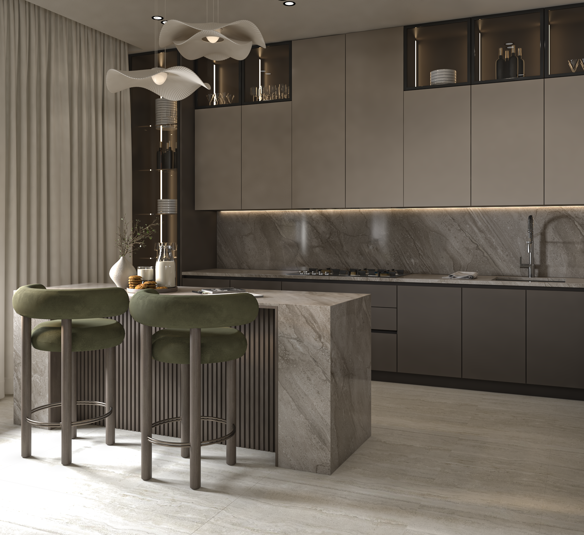 厨房、客厅与餐厅-10