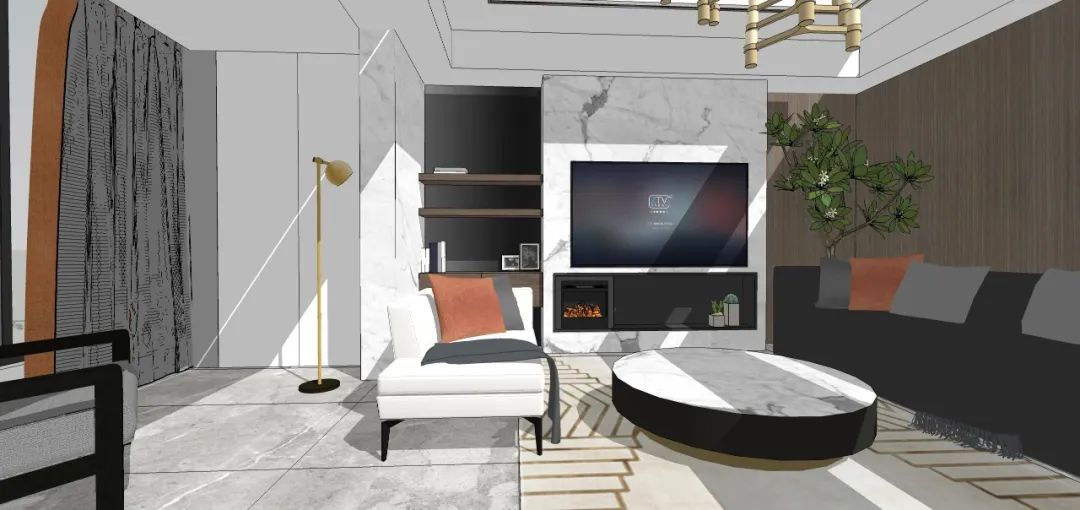 现代轻奢幸福家 | 大气时尚的跃层设计-5