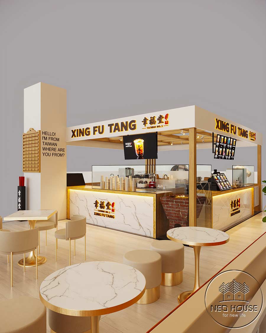 “兴福堂”现代茶楼设计丨越南胡志明市-7