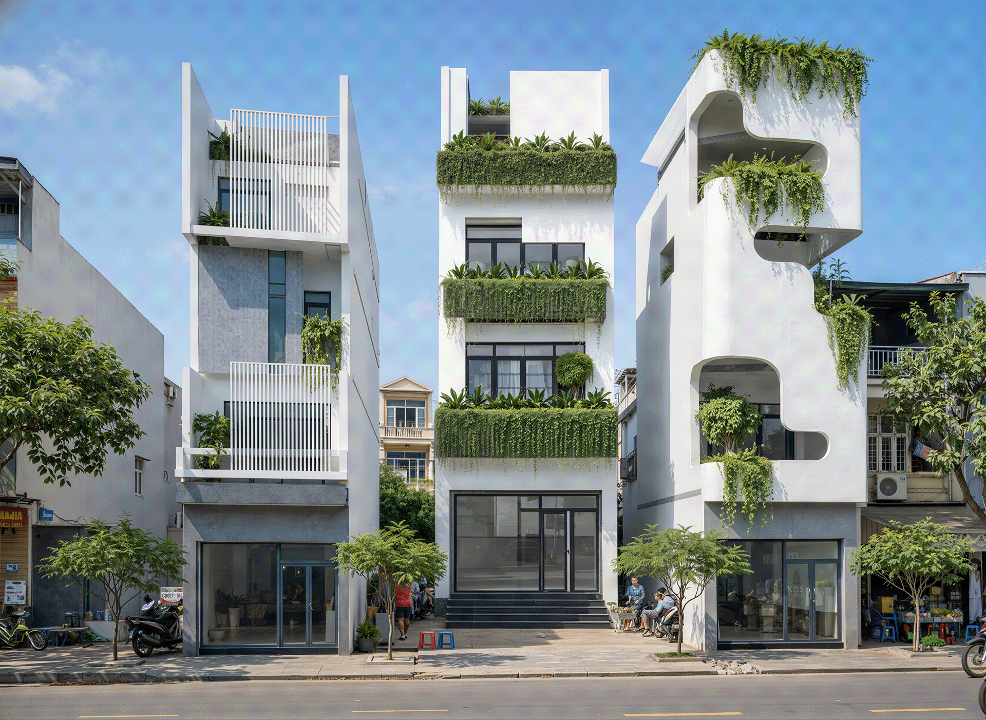 Townhouse概念立面设计丨Phuong Red-10