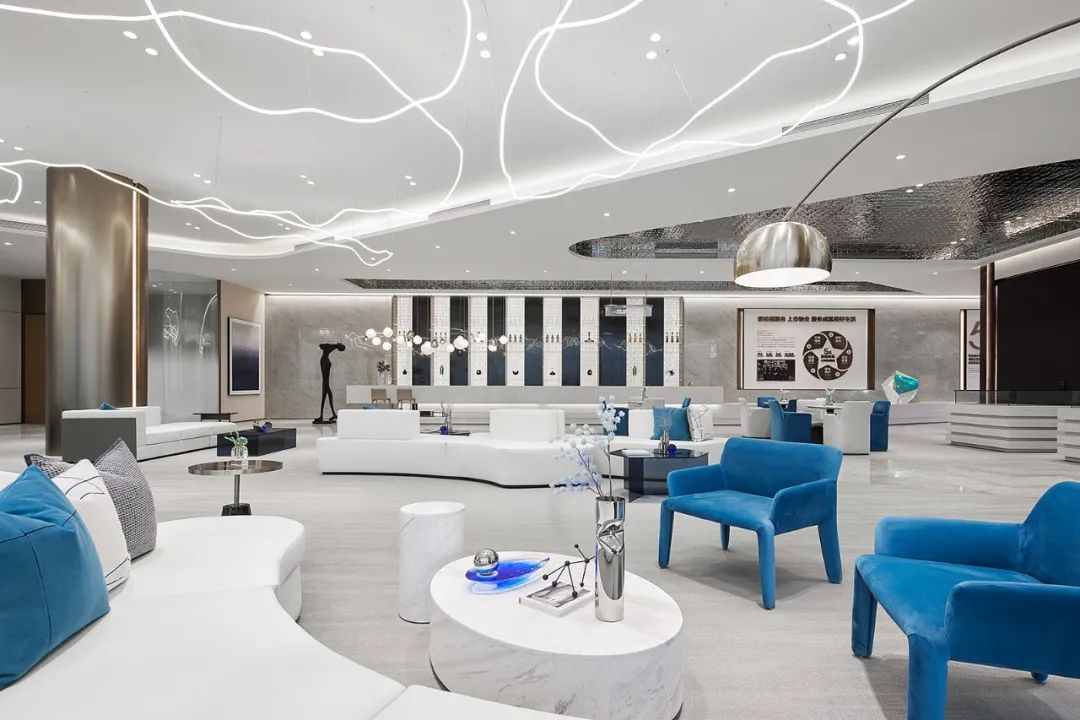 江苏盐城大丰生活美学艺术馆 | 虚实之间的蓝色梦境-48