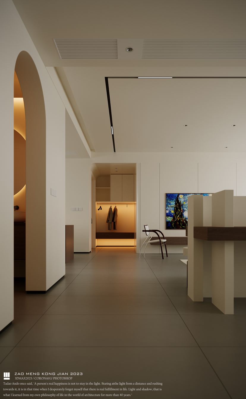 用体态轻盈来形容的130平家装大平层-0