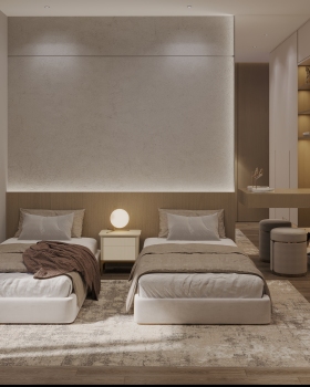 双人卧室丨Evento Designs