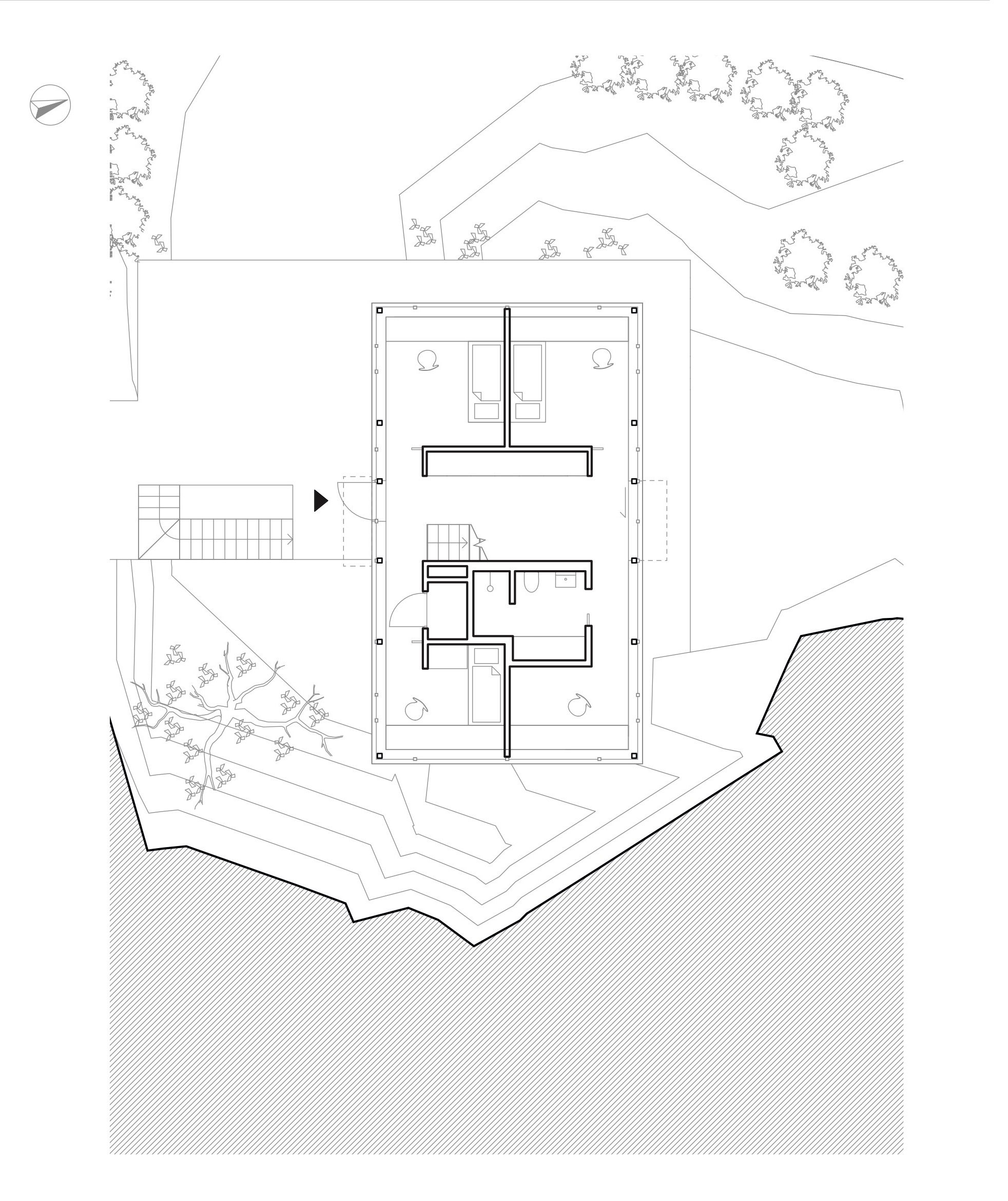 挪威别墅设计，岩石与玻璃的现代演绎-4